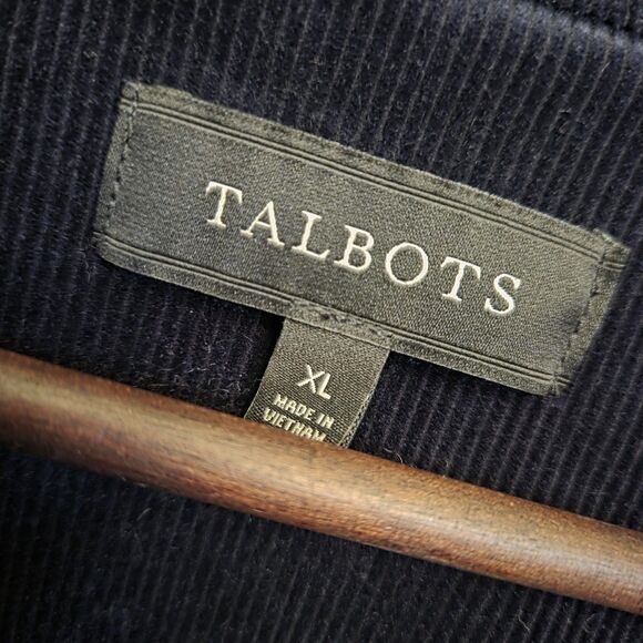 Talbots Stretch Corduroy Trucker Jacket Women's XL Black - Picture 7 of 11